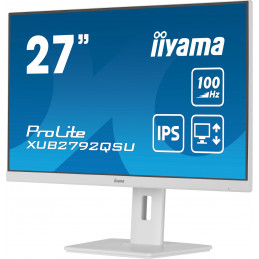 iiyama ProLite XUB2792QSU-W6 tietokoneen litteä näyttö 68,6 cm (27") 2560 x 1440 pikseliä Wide Quad HD LED Valkoinen