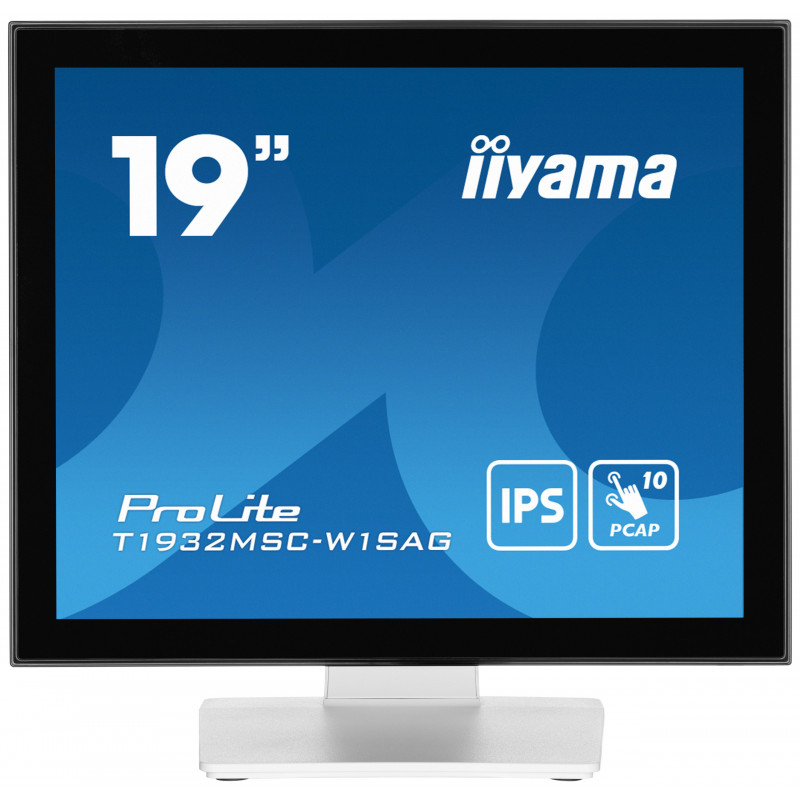 iiyama ProLite T1932MSC-W1SAG tietokoneen litteä näyttö 48,3 cm (19") 1280 x 1024 pikseliä Full HD LED Kosketusnäyttö Pöydän