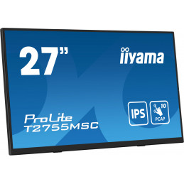 iiyama ProLite T2755MSC-B1 tietokoneen litteä näyttö 68,6 cm (27") 1920 x 1080 pikseliä Full HD LED Kosketusnäyttö Pöydän pinta