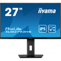 iiyama ProLite XUB2793HS-B6 LED display 68,6 cm (27") 1920 x 1080 pikseliä Full HD Musta