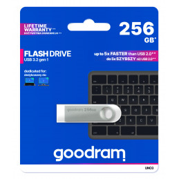 Goodram USB UNO3-2560S0R11 USB-muisti 256 GB USB A-tyyppi 3.2 Gen 1 (3.1 Gen 1) Hopea