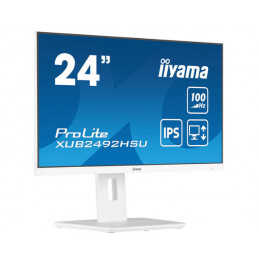iiyama XUB2492HSU-W6 tietokoneen litteä näyttö 60,5 cm (23.8") 1920 x 1080 pikseliä Full HD LED Valkoinen