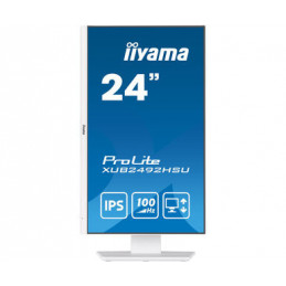 iiyama XUB2492HSU-W6 tietokoneen litteä näyttö 60,5 cm (23.8") 1920 x 1080 pikseliä Full HD LED Valkoinen