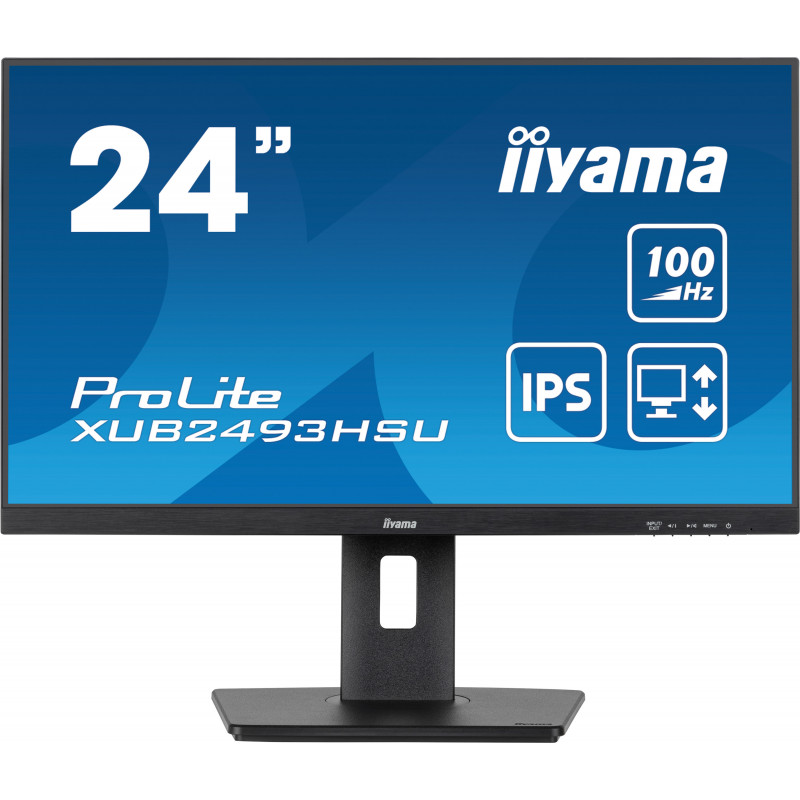 iiyama ProLite tietokoneen litteä näyttö 60,5 cm (23.8") 1920 x 1080 pikseliä Full HD LED Musta