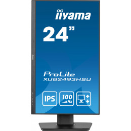 iiyama ProLite tietokoneen litteä näyttö 60,5 cm (23.8") 1920 x 1080 pikseliä Full HD LED Musta