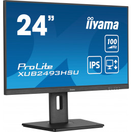 iiyama ProLite tietokoneen litteä näyttö 60,5 cm (23.8") 1920 x 1080 pikseliä Full HD LED Musta