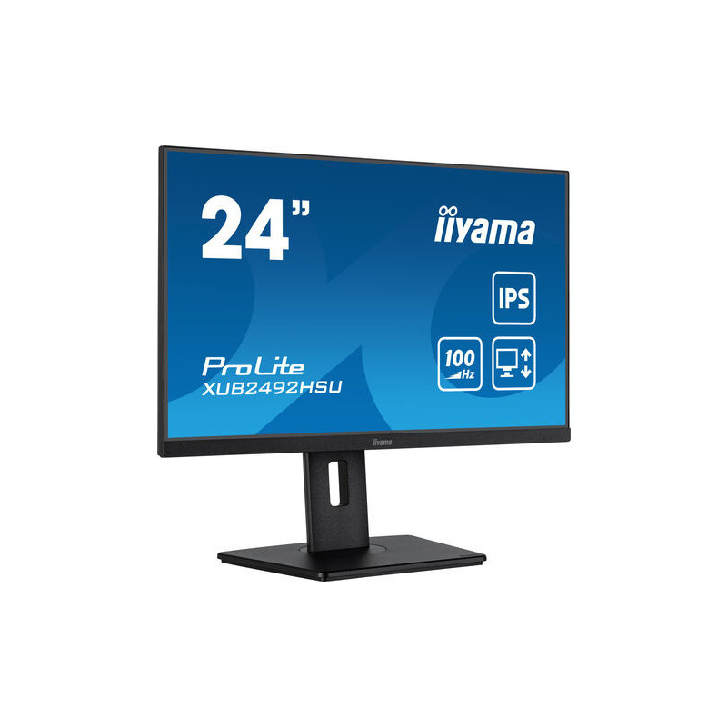 iiyama XUB2492HSU-B6 tietokoneen litteä näyttö 60,5 cm (23.8") 1920 x 1080 pikseliä Full HD LED Musta