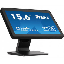 iiyama ProLite T1633MSC-B1 tietokoneen litteä näyttö 39,6 cm (15.6") 1920 x 1080 pikseliä Full HD LCD Kosketusnäyttö Musta