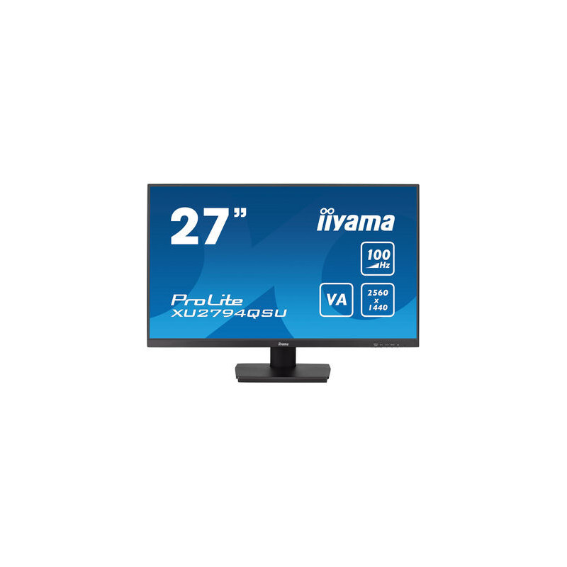 iiyama ProLite XU2794QSU-B6 tietokoneen litteä näyttö 68,6 cm (27") 2560 x 1440 pikseliä Wide Quad HD LCD Musta