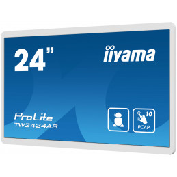 iiyama TW2424AS-W1 infonäyttö Digitaalinen litteä infotaulu 60,5 cm (23.8") Wi-Fi 250 cd m² 4K Ultra HD Musta Kosketusnäyttö