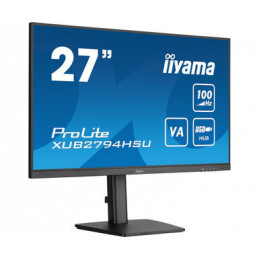 iiyama ProLite XUB2794HSU-B6 tietokoneen litteä näyttö 68,6 cm (27") 1920 x 1080 pikseliä Full HD Musta