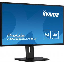 iiyama ProLite XB3288UHSU-B5 tietokoneen litteä näyttö 80 cm (31.5") 3840 x 2160 pikseliä 4K Ultra HD LCD Musta