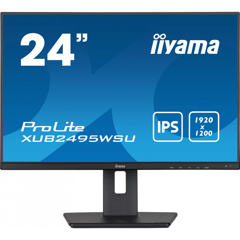 iiyama ProLite XUB2495WSU-B5 tietokoneen litteä näyttö 61,2 cm (24.1") 1920 x 1200 pikseliä WUXGA LCD Musta