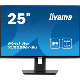 iiyama ProLite XUB2595WSU-B5 tietokoneen litteä näyttö 63,5 cm (25") 1920 x 1200 pikseliä WUXGA LED Musta