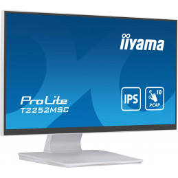 iiyama ProLite tietokoneen litteä näyttö 54,6 cm (21.5") 1920 x 1080 pikseliä Full HD LCD Kosketusnäyttö Taulukko Valkoinen