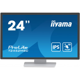 iiyama ProLite tietokoneen litteä näyttö 60,5 cm (23.8") 1920 x 1080 pikseliä Full HD LCD Kosketusnäyttö Monikäyttäjä Valkoinen