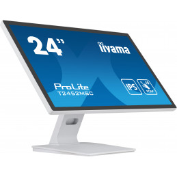 iiyama ProLite tietokoneen litteä näyttö 60,5 cm (23.8") 1920 x 1080 pikseliä Full HD LCD Kosketusnäyttö Monikäyttäjä Valkoinen