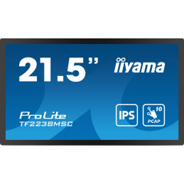 iiyama PROLITE Digitaalinen A-taulu 55,9 cm (22") LED 600 cd m² Full HD Musta Kosketusnäyttö