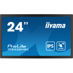 iiyama PROLITE Digitaalinen A-taulu 61 cm (24") LED 600 cd m² Full HD Musta Kosketusnäyttö