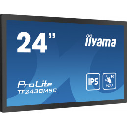 iiyama PROLITE Digitaalinen A-taulu 61 cm (24") LED 600 cd m² Full HD Musta Kosketusnäyttö