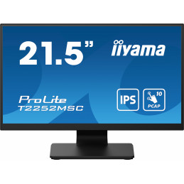 iiyama ProLite T2252MSC-B2 tietokoneen litteä näyttö 54,6 cm (21.5") 1920 x 1080 pikseliä Full HD LCD Kosketusnäyttö Musta