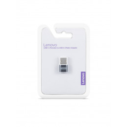 Lenovo 4X91C99226 kaapelin sukupuolenvaihtaja USB-C USB-A Musta