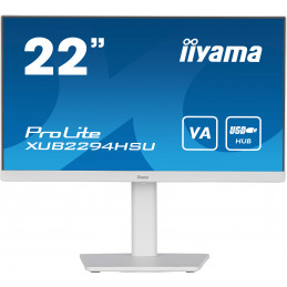 iiyama ProLite tietokoneen litteä näyttö 54,6 cm (21.5") 1920 x 1080 pikseliä Full HD Valkoinen