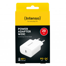 Intenso POWER ADAPTER USB-C 7802012 Universaali Valkoinen AC Pikalataus Sisätila