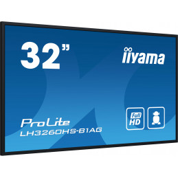 iiyama PROLITE Digitaalinen A-taulu 80 cm (31.5") LED Wi-Fi 500 cd m² Full HD Musta Sisäänrakennettu prosessori Android 11 24 7