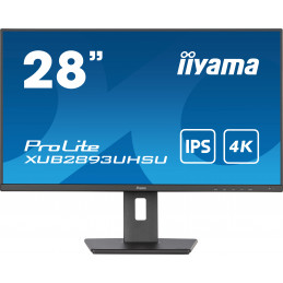 iiyama ProLite tietokoneen litteä näyttö 71,1 cm (28") 3840 x 2160 pikseliä 4K Ultra HD LED Musta