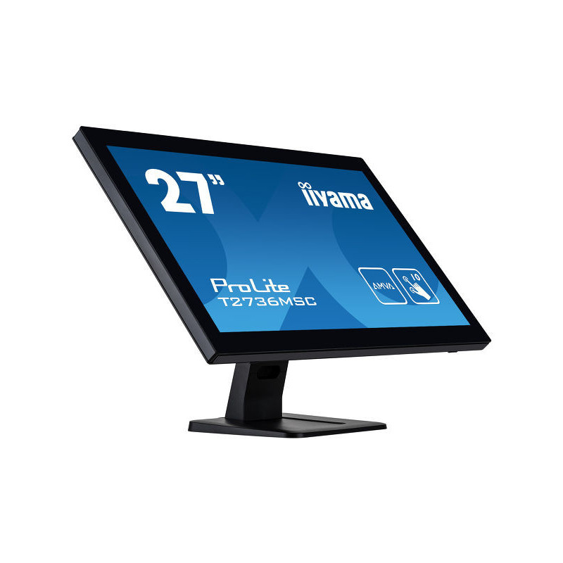 iiyama ProLite T2752MSC-B1 tietokoneen litteä näyttö 68,6 cm (27") 1920 x 1080 pikseliä Full HD LED Kosketusnäyttö Musta