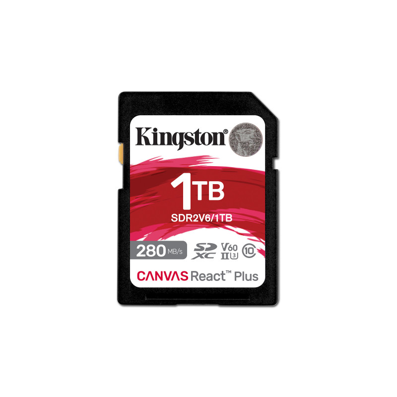 Kingston Technology Canvas React Plus 1 TB SDXC UHS-II Luokka 10