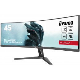 iiyama G-MASTER RED EAGLE CURVED tietokoneen litteä näyttö 114,3 cm (45") 5120 x 1440 pikseliä Dual QHD LED Musta