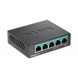 D-Link DMS-105 Hallitsematon L2 2.5G Ethernet (100 1000 2500) Musta