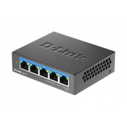 D-Link DMS-105 Hallitsematon L2 2.5G Ethernet (100 1000 2500) Musta