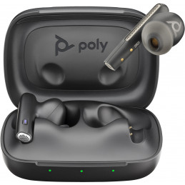 POLY Voyager Free 60 UC M -nappikuulokkeet + BT700 USB-C -sovitin + peruslatauskotelo, hiilenmusta