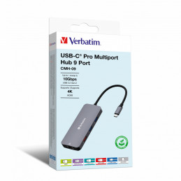Verbatim CMH-09 USB Type-C 10000 Mbit s Hopea