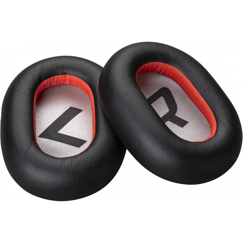 POLY Voyager 8200 Black Leatherette Ear Cushions (2 Pieces) Tyyny- pehmustesarja