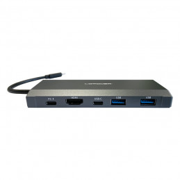 LC-Power LC-HUB-C-MULTI-7-M2 keskitin USB 3.2 Gen 1 (3.1 Gen 1) Type-C 5000 Mbit s Antrasiitti