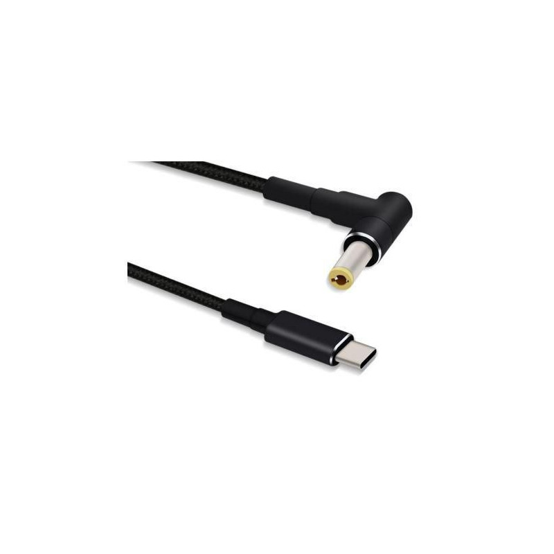 Microconnect USBC-DC-5A-20V kaapelin sukupuolenvaihtaja 5.5*2.5 Musta