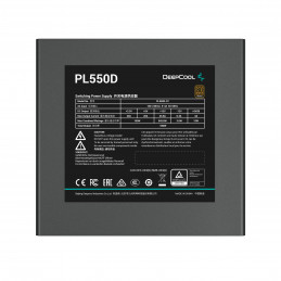 DeepCool PL550D virtalähdeyksikkö 550 W 20+4 pin ATX ATX Musta