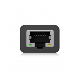ICY BOX IB-HUB1439-LAN Langallinen USB 3.2 Gen 1 (3.1 Gen 1) Type-A Musta