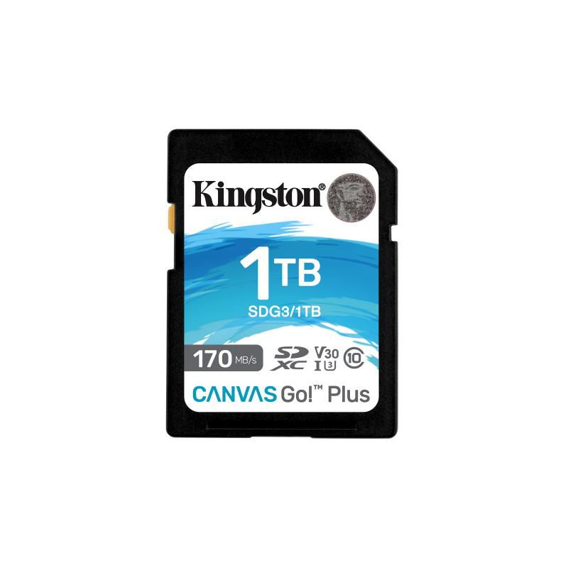 Kingston Technology Canvas Go! Plus 1 TB SD UHS-I Luokka 10
