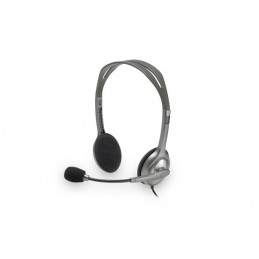 Logitech H111 Stereo Headset Kuulokkeet Langallinen Pääpanta Toimisto puhelukeskus Harmaa