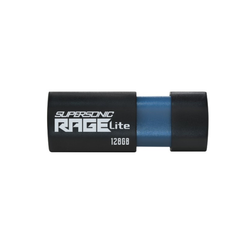 Patriot Memory Supersonic Rage Lite USB-muisti 128 GB USB A-tyyppi 3.2 Gen 1 (3.1 Gen 1) Musta, Sininen