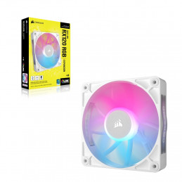 Corsair iCUE LINK RX120 RGB Tietokonekotelo Tuuletin 12 cm Valkoinen 1 kpl