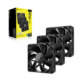 Corsair iCUE LINK RX120 Tietokonekotelo Tuuletin 12 cm Musta 3 kpl