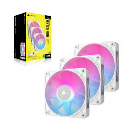 Corsair iCUE LINK RX120 RGB Tietokonekotelo Tuuletin 12 cm Valkoinen 3 kpl