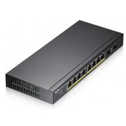 Zyxel GS1900-10HP verkkokytkin Hallittu L2 Gigabit Ethernet (10 100 1000) Power over Ethernet -tuki Musta