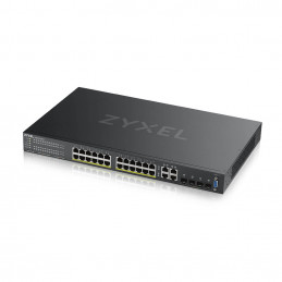 Zyxel GS2220-28HP-EU0101F verkkokytkin Hallittu L2 Gigabit Ethernet (10 100 1000) Power over Ethernet -tuki Musta